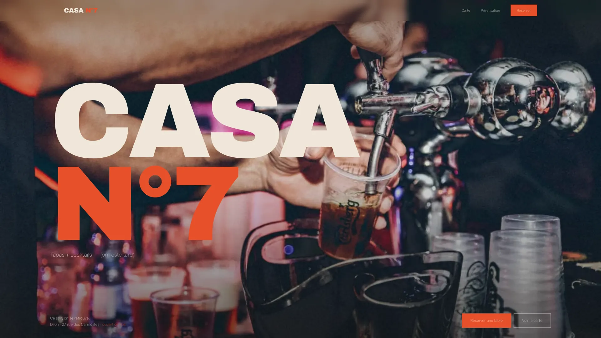 Aperçu du site Casa N7, réalisé par Hemeret